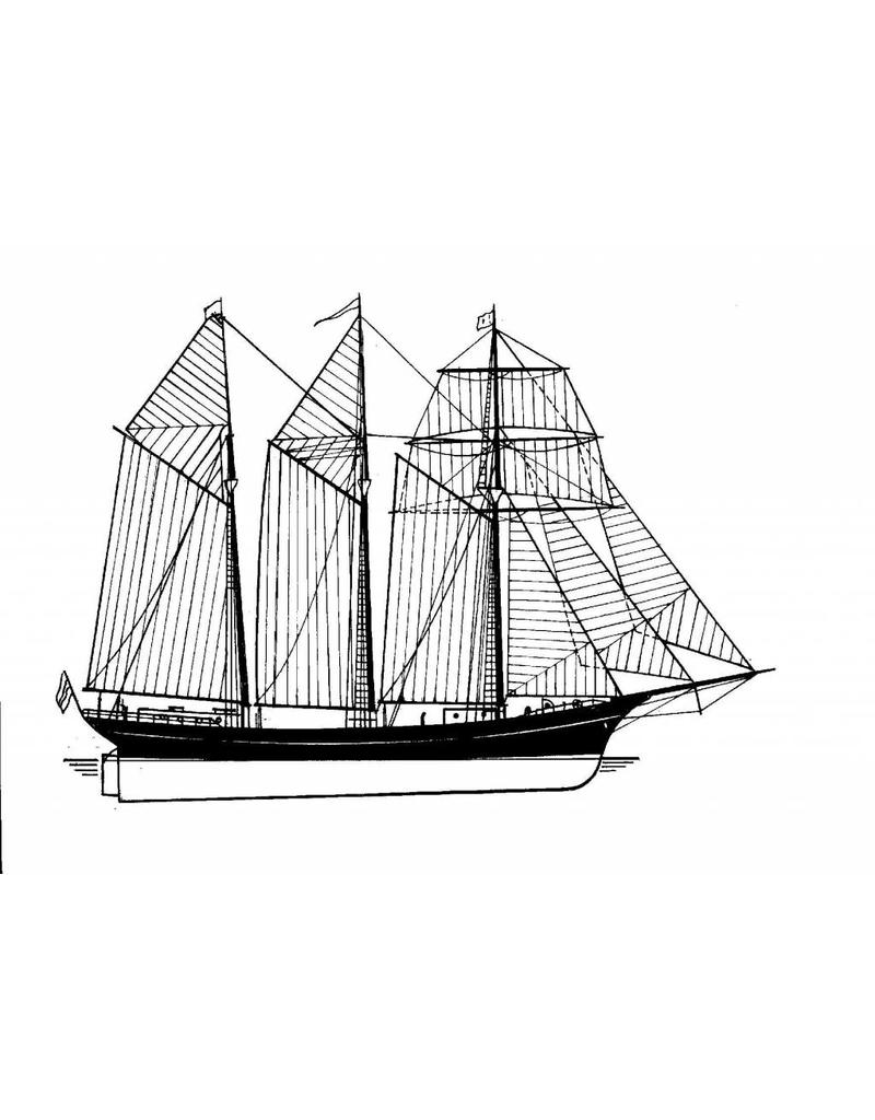 De Modelbouwer 16.06.003 Toppsegelschoner Oosterschelde (1918)