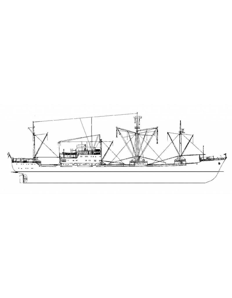MBT 16.10.041 cargo ship ms "Ganymedes" (1962) - KNSM - after lengthening