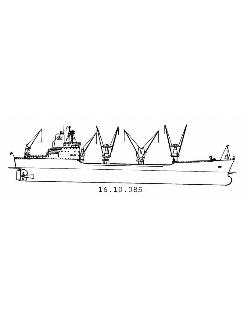 MBT 16.10.085 vrachtschip ms "Straat Nassau", "Napier", "Nagasaki", "Nagoya"(1972) - KJCPL