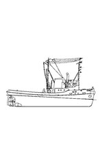 MBT 16.14.013 Hochseeschlepper ms Titan III (1955)- Wijsmuller