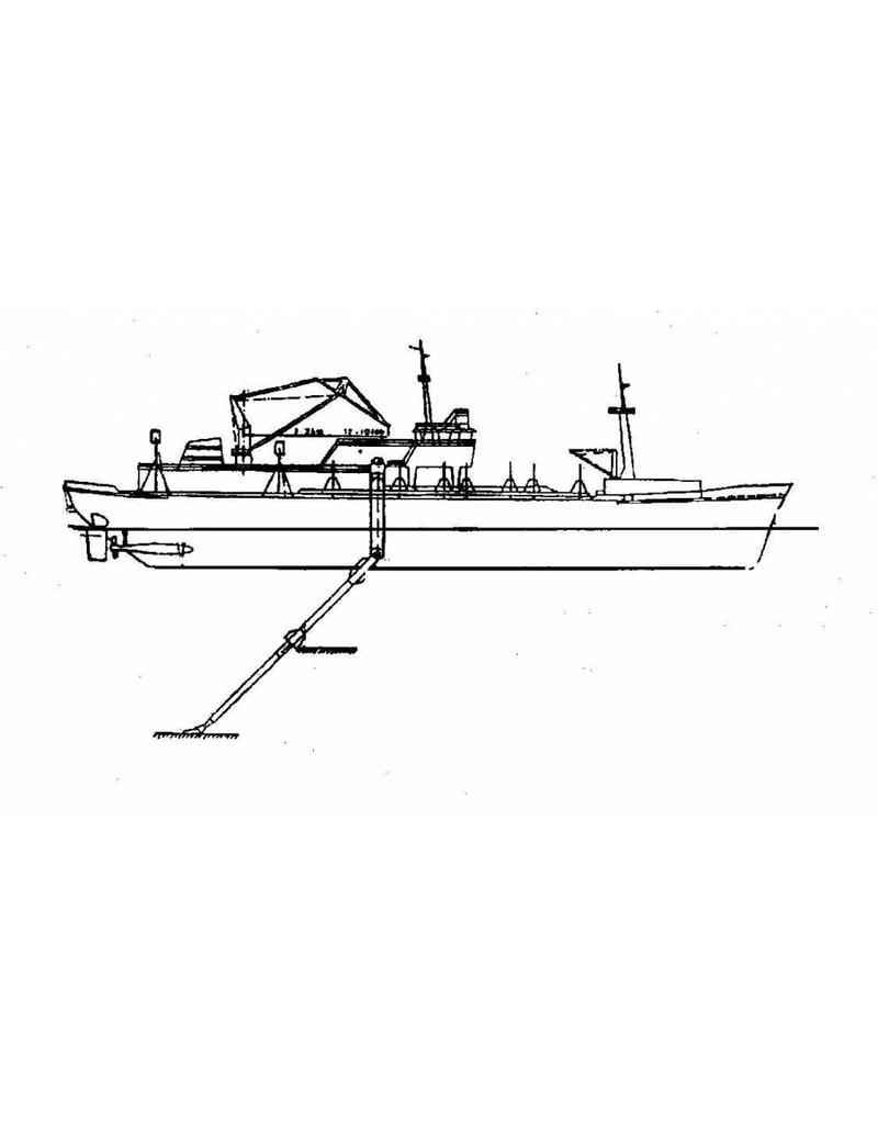MBT 16.19.021 trailing suction hopper dredger "HAM 308" (1968) - HAM