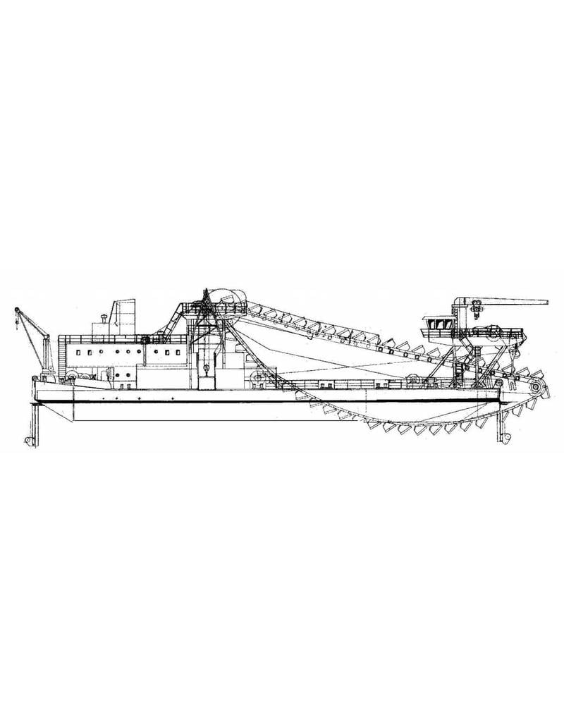MBT Eimerkettenbagger Rhea (1977) - Bauzeichnung Maßstab 1 : 75 (16.19.029)