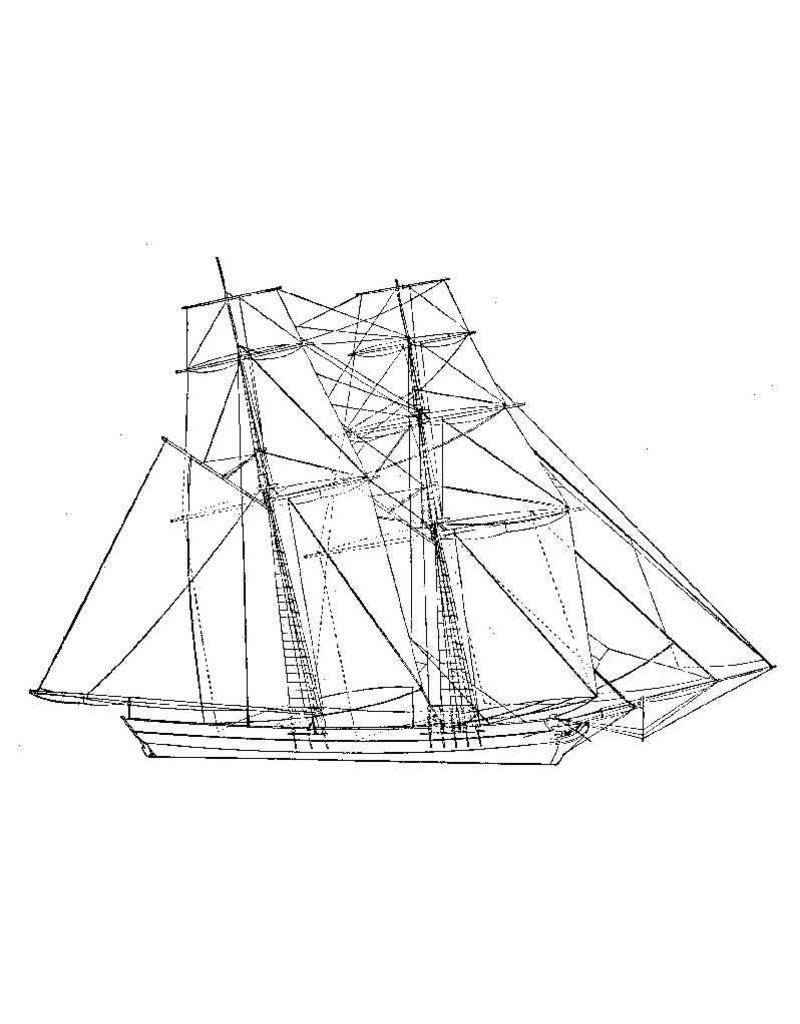MBT Baltimore clipper "Fair Rosamond" ex "Dos Amigos" (ca 1832) - Building Plan Scale 1 : N/A (10.00.019)