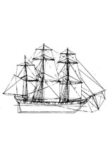 MBT Kaperfregat "Rattlesnake" (ca 1781) - Bouwtekening Schaal 1 : 200 (10.00.020)