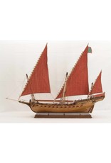 MBT North African sailing ship Chebec (1750 - 1786) - Construction Drawing Scale 1 : 75 (10.01.022)