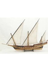 MBT Noord Afrikaans zeilschip Chebec (1750 - 1786) - Bouwtekening Schaal 1 : 75 (10.01.022)