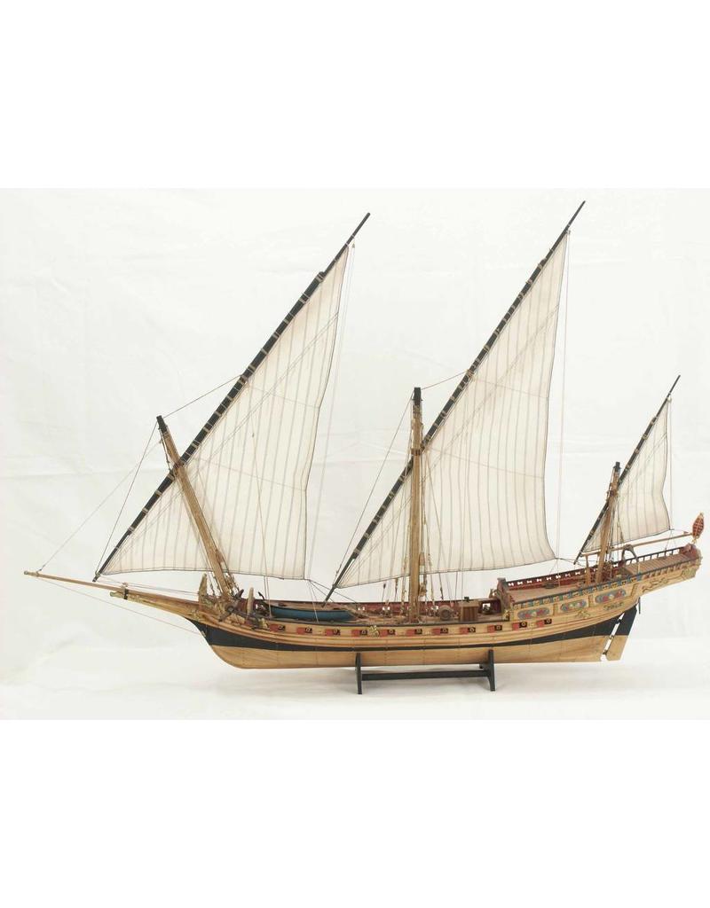 MBT North African sailing ship Chebec (1750 - 1786) - Construction Drawing Scale 1 : 75 (10.01.022)