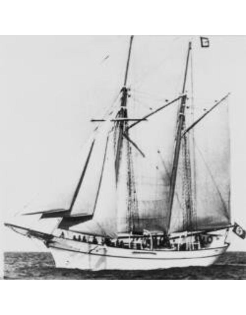 MBT Steel pilot schooner "No. 6" for the 3rd district (1921) - Construction drawing Scale 1 : 40 (10.04.004)
