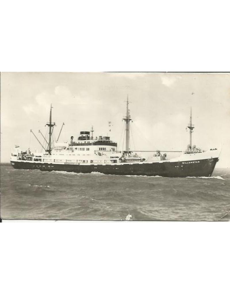 NVM 10.10.020 / A Fracht pass.schip ms "Willemstad" (1950) - KNSM; ex "Sokrates" (1938)