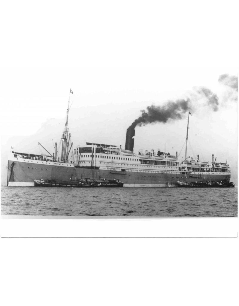 MBT Passenger ship SS "Sibajak" (1928) - Rotterdam Lloyd - Construction drawing Scale 1:500 (10.10.106)