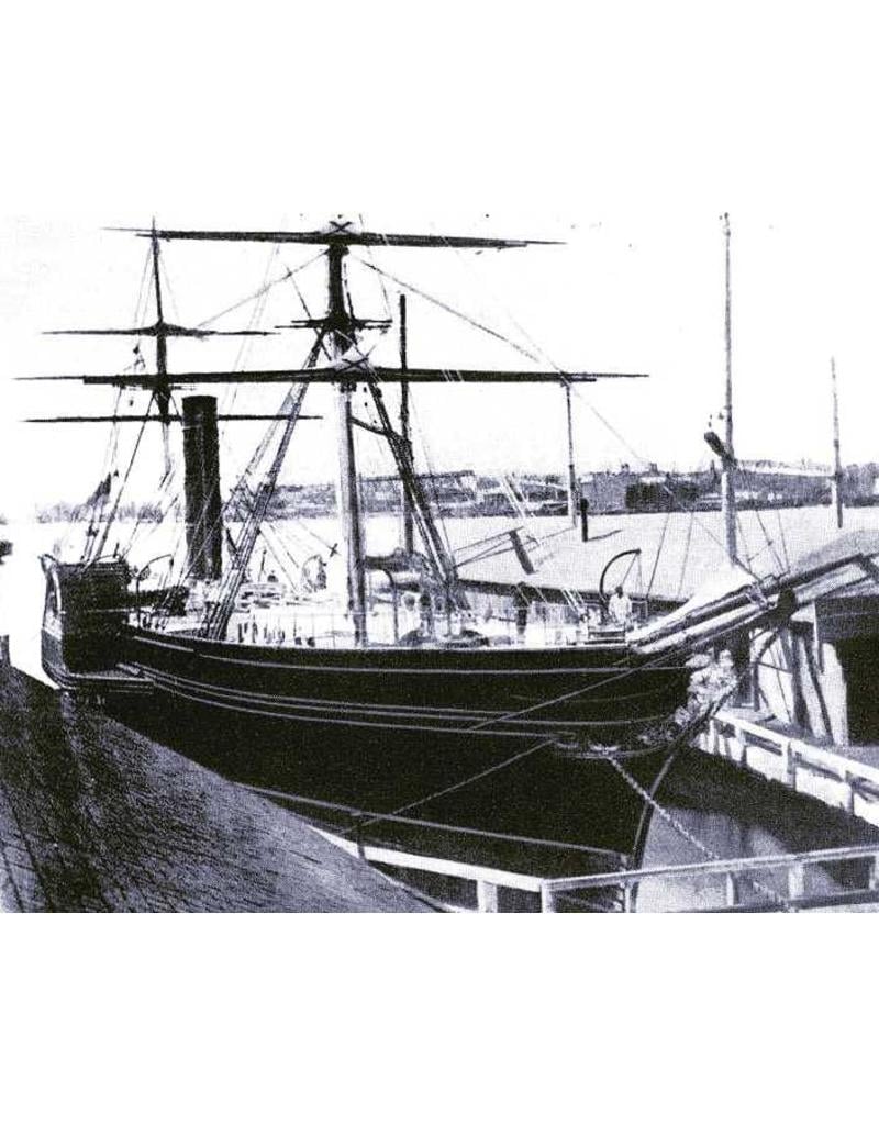 MBT Wheel steamer SS "Sirius" (1837) - St. George Steam Packet Co. - Construction plan, scale 1:50 (10.10.117)
