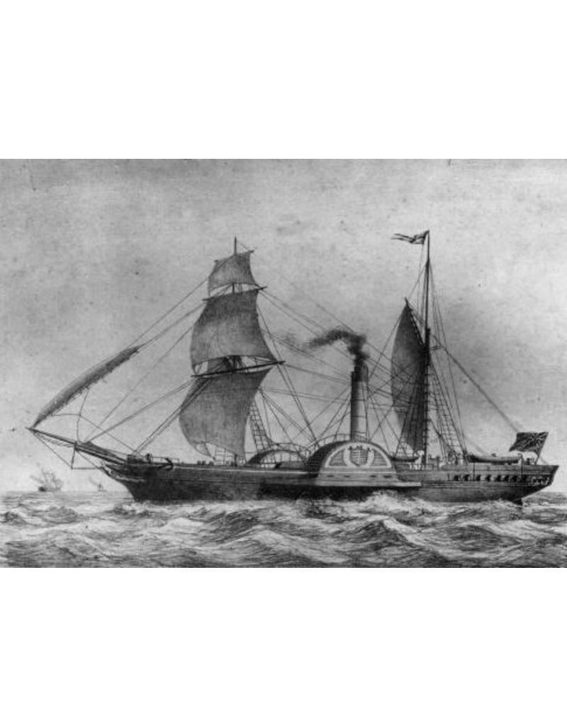 MBT Wheel steamer SS "Sirius" (1837) - St. George Steam Packet Co. - Construction plan, scale 1:50 (10.10.117)
