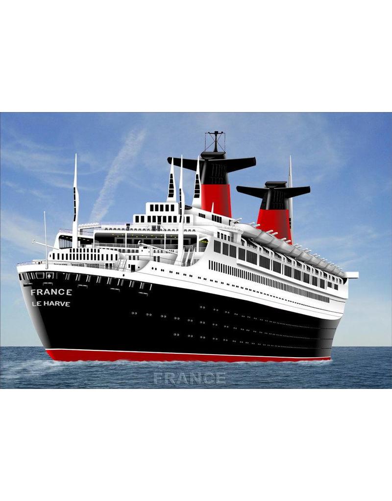 MBT Passenger ship SS "France" - Comp. Gen. Atlantique - Construction drawing Scale 1:200 (10.10.136)