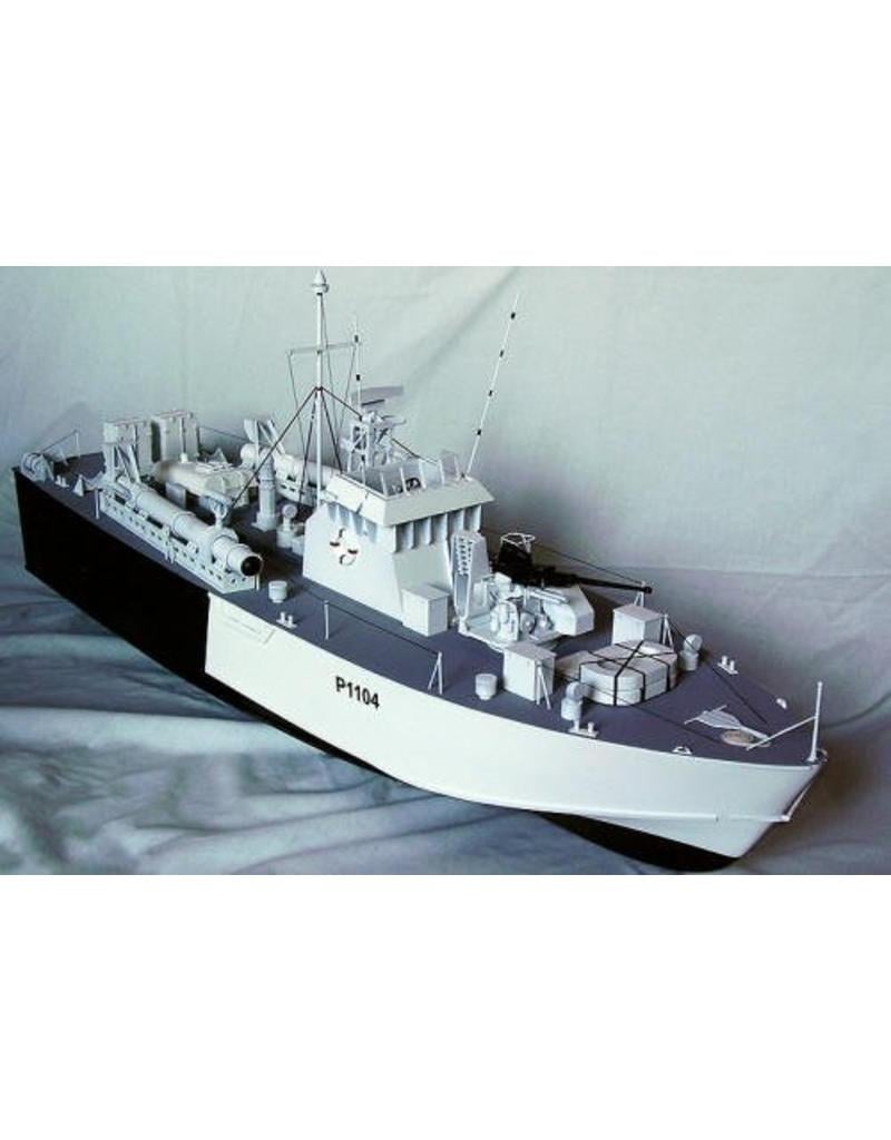 MBT British motor torpedo boat HMS "Dark Agressor" P1102 (1954) – "Dark" class P1101–1120 – Construction plan Scale 1:100 (10.11.014)