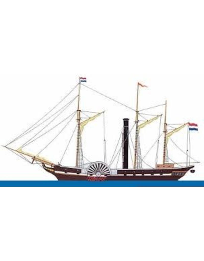 MBT ZMS stoompacket van oorlog ss " Curacao" (1826) ex "Calpe" (1825) - Bouwtekening Schaal 1 : 50 (10.11.078)