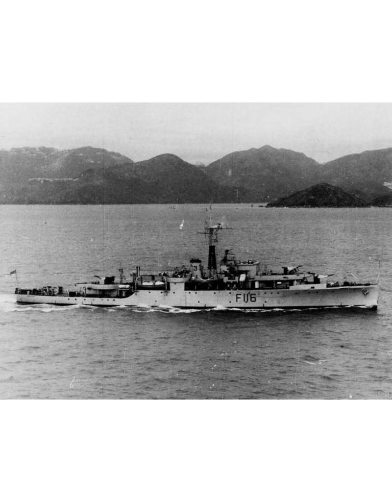 MBT 10.11.095 fregat HMS "Amethyst" F116 (1943) na herclassificatie; ex Modified "Black Swan"