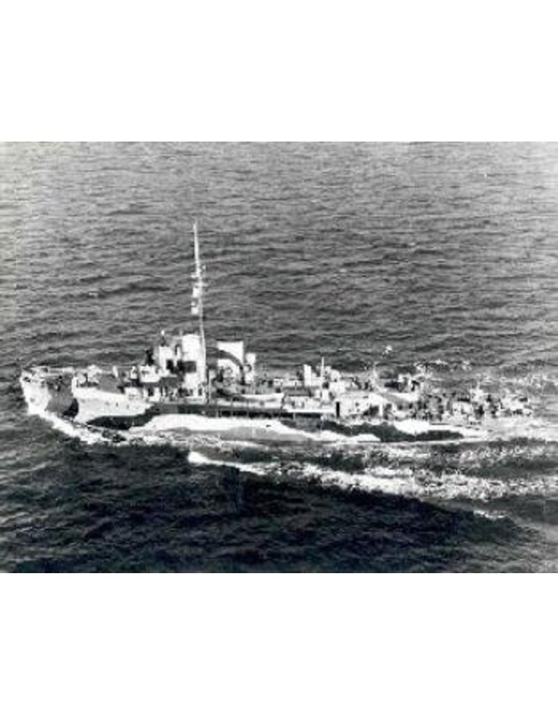 MBT 16.11.008 HrMs Mijnenlegger "Jan van Brakel" (1936) na verbouwing tot escortevaartuig (1944)