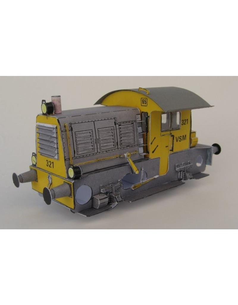 MBT 20.02.015a Locomotor VSM 321(Sik), executed in cardboard or tin/brass