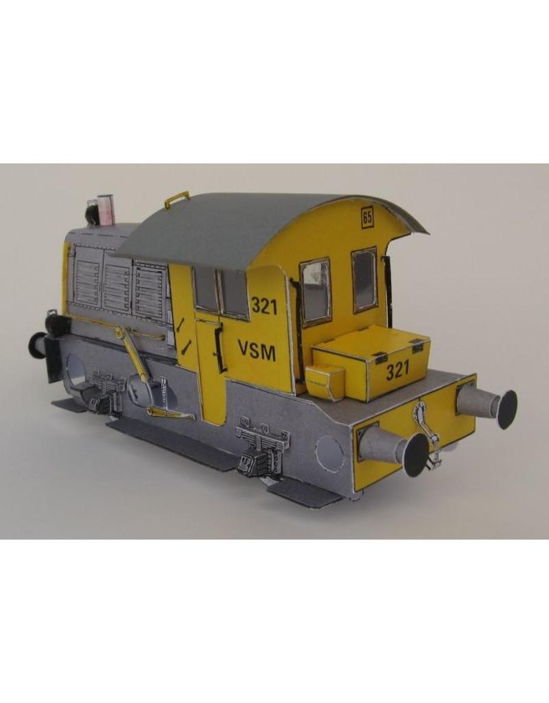 MBT 20.02.015a Locomotor VSM 321(Sik), executed in cardboard or tin/brass