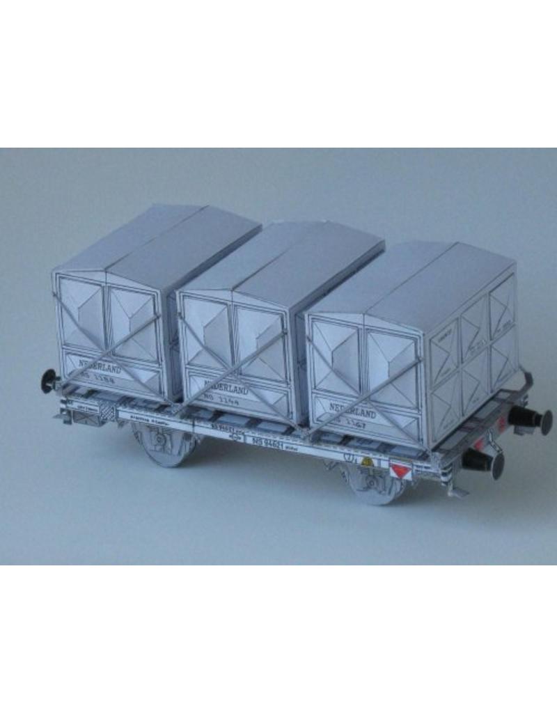 MBT 20.06.006 18 tons container wagon hhw NS 94621 for gauge I