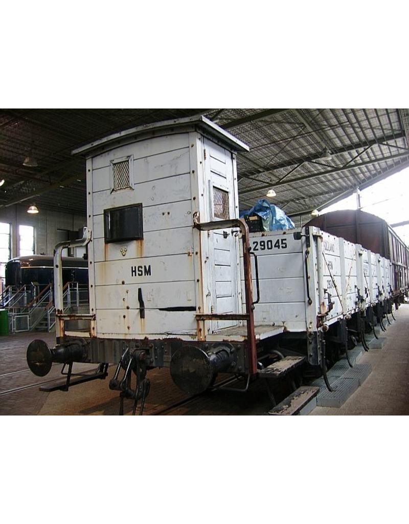 MBT 20.06.033 20 tons open goederenwagen voor vervoer van dwarsliggers HSM Ghw 29041 t/m 50; NS 17541-50
