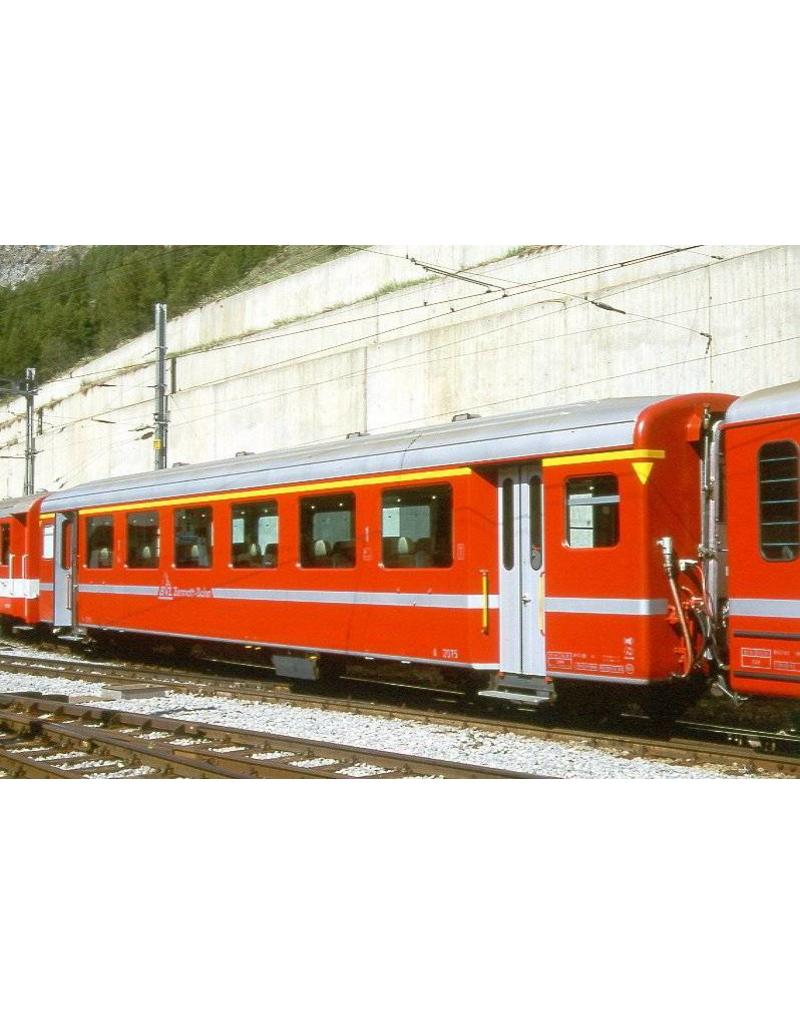 MBT 20.35.004 lichtmetaalrijtuig A 2071-74 Brisg-Visp-Zermatt-Bahn voor spoor 0