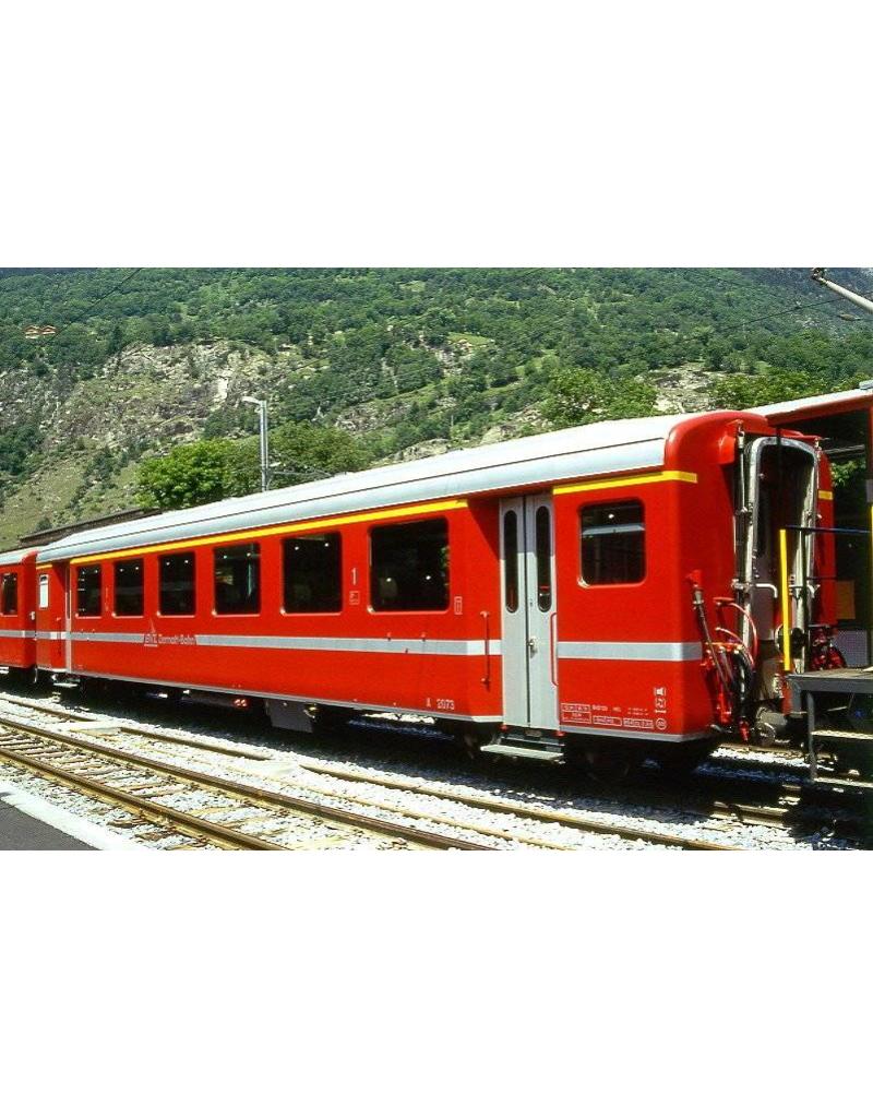 MBT 20.35.004 lichtmetaalrijtuig A 2071-74 Brisg-Visp-Zermatt-Bahn voor spoor 0