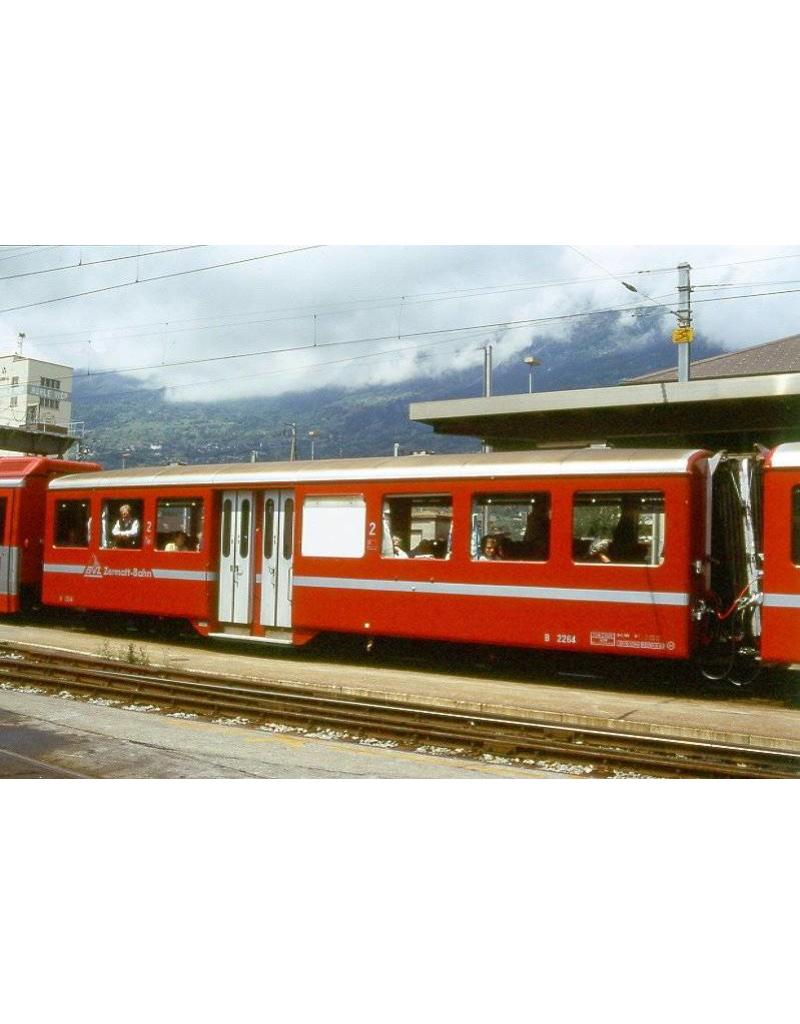MBT 20.35.007 Leichtmetallwagen A 2261-67 Brig-Visp-Zermatt-Bahn für Spur H0