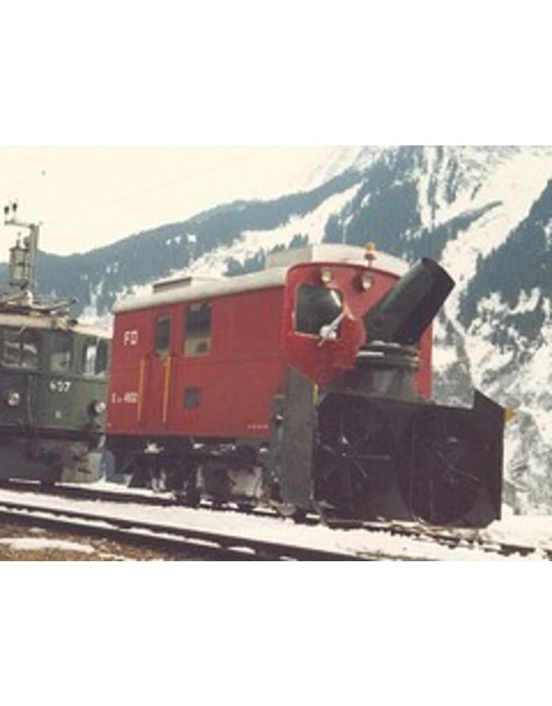 MBT 20.39.001 sneeuwruimer Xrote 4931-33 Furka-Oberalpbahn voor spoor H0