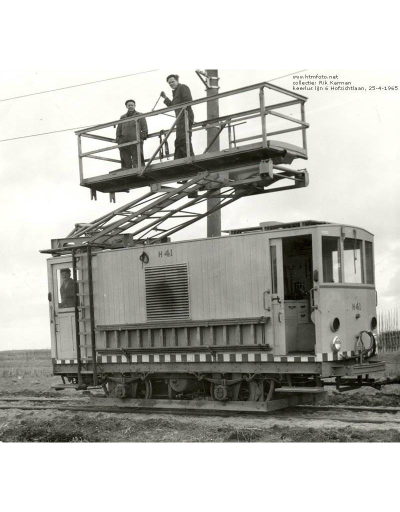 MBT 20.79.005 HTM bovenleiding montagewagen H4; "Dieseltinus"; voor spoor I