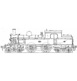 MBT Stoomlocomotief NS 5806 - 5812 - Bouwtekening Schaal 1 : 40 (29.00.603)