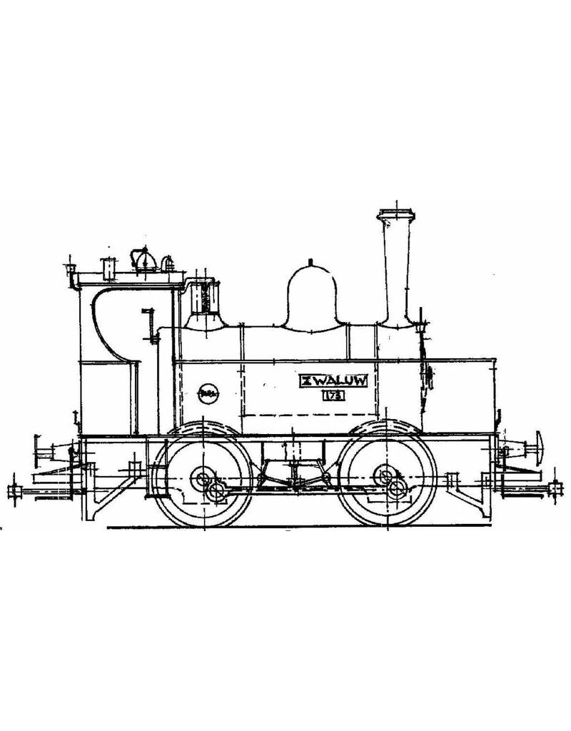MBT Stoomlocomotief NS 6720 - 6737 - Bouwtekening Schaal 1 : 40 (29.00.606)