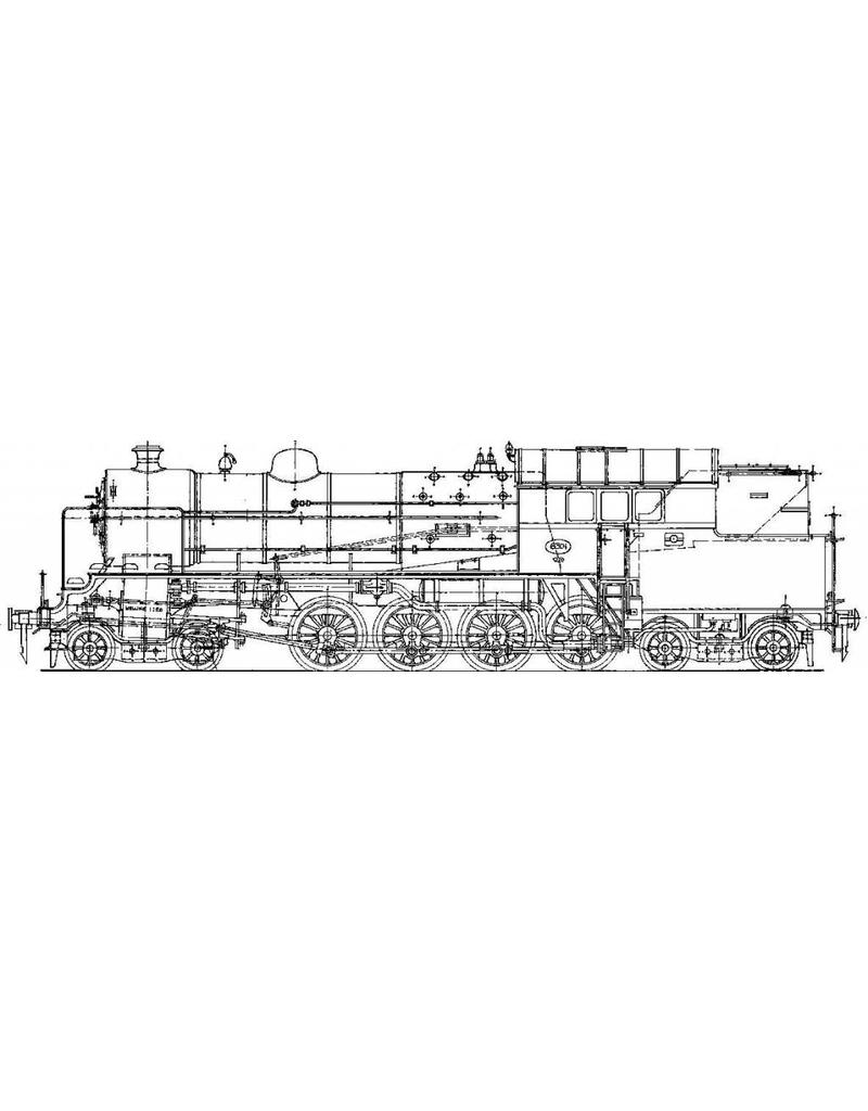 MBT Dampflokomotive NS 6301-6322 für Spur 0 - Bauzeichnung Maßstab 1 : 40 (29.00.105)