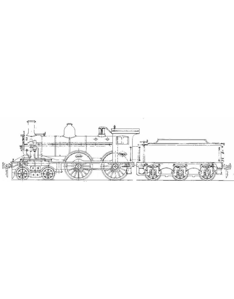 MBT Stoomlocomotief NS 1901 - 1940 voor spoor 0 - Bouwtekening Schaal 1 : 40 (29.00.113)