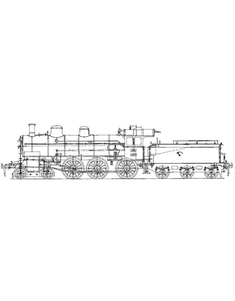 MBT Dampflokomotive NS 3501 - 3522 für Spur 0 - Bauzeichnung Maßstab 1 : 40 (29.00.116)