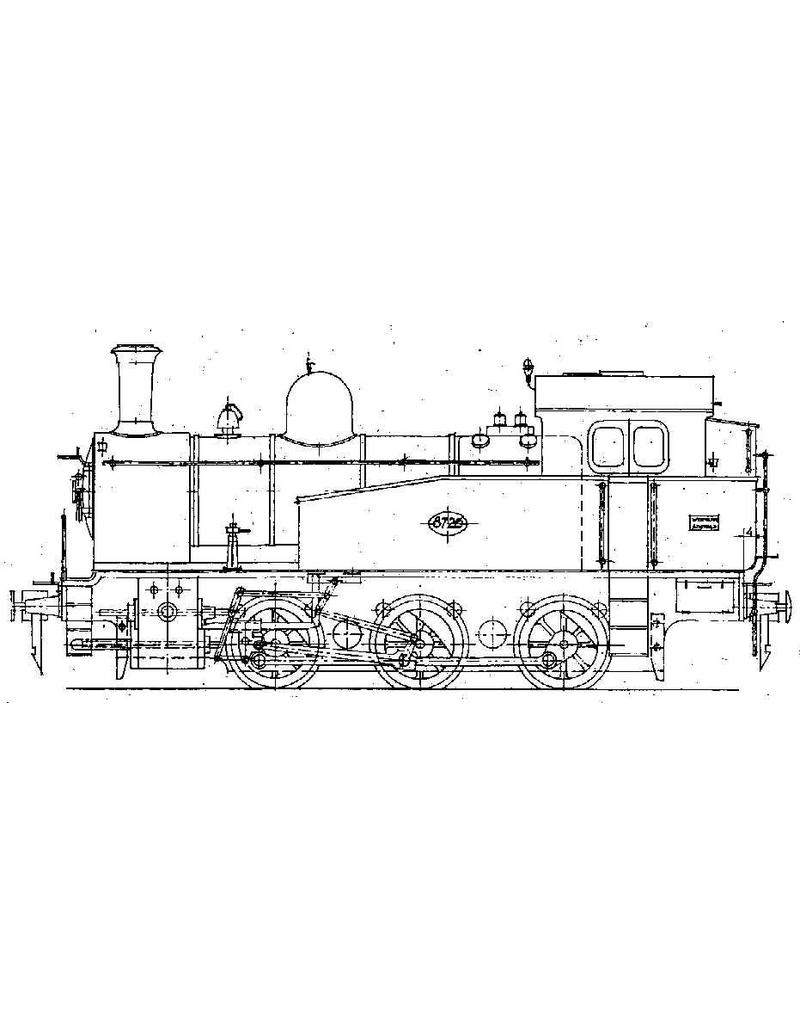 MBT Stoomlocomotief NS 8726 - 8740 - Bouwtekening Schaal 1 : 40 (29.00.611)