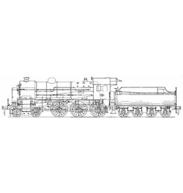MBT Stoomlocomotief NS 3901 - 3932 - Bouwtekening Schaal 1 : 40 (29.00.619)