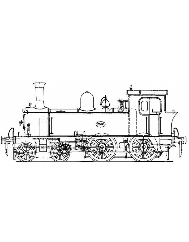 MBT Stoomlocomotief NS 7001 - 7010 - Bouwtekening Schaal 1 : 40 (29.00.621)