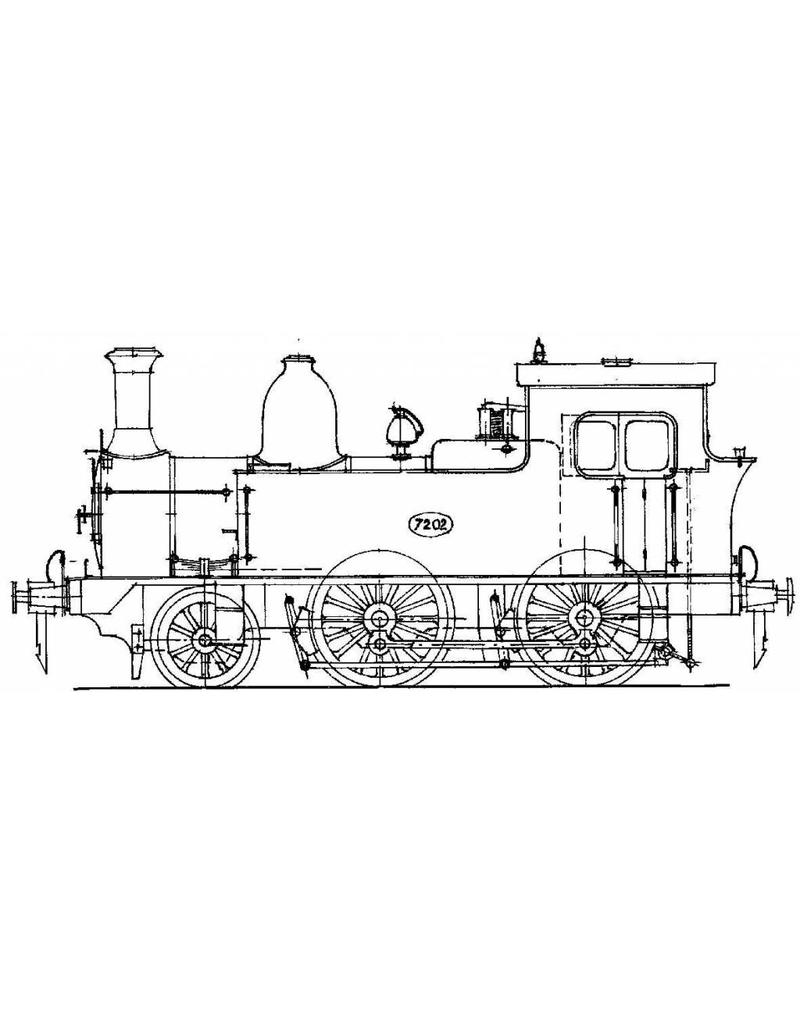 MBT Dampflokomotive NS 7201 - 7209 - Bauzeichnung Maßstab 1 : 40 (29.00.622)
