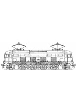MBT E-lok NS serie 1000 vor spoor 0 - Bouwtekening Schaal 1 : 40 (29.01.001)