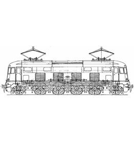 MBT E-lok NS serie 1000 vor spoor 0 - Bouwtekening Schaal 1 : 40 (29.01.001)