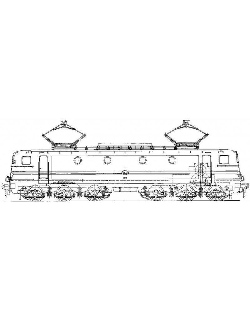 MBT E-lok NS serie 1300 voor spoor 0 - Bouwtekening Schaal 1 : 40 (29.01.004)