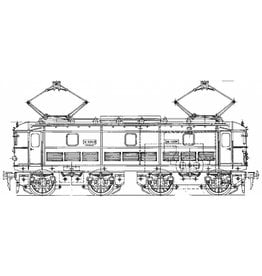 MBT E-lok SNCF 0325 - Bouwtekening Schaal 1 : 40 (29.01.592)