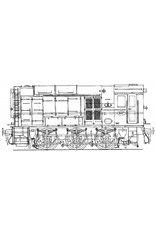 MBT DE-Lok NS 601-665 für Spur 0 - Bauzeichnung Maßstab 1 : 40 (29.02.074)