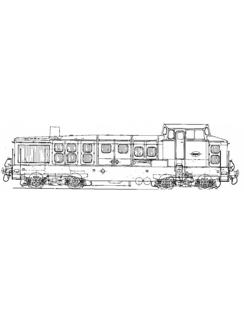 MBT DE-Lok NS 2801 - Bauzeichnung Maßstab 1 : 40 (29.02.576)