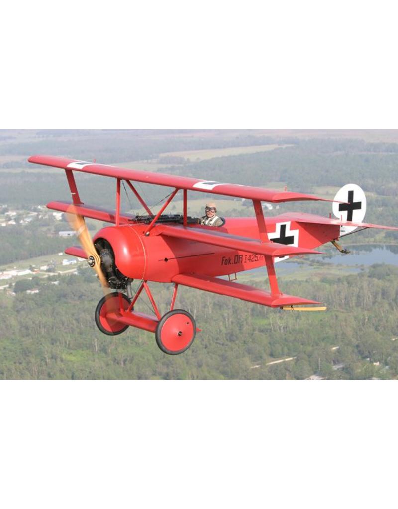 MBT Fokker DR1- driedekker (1917) - Bouwtekening Schaal 1 : 10 (50.10.025)