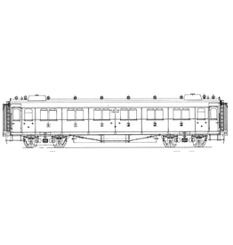 MBT 29.05.202 NS Durchgangswagen 1. und 2. Klasse AB 7118 für Spur 0; ehemals HSM 1417