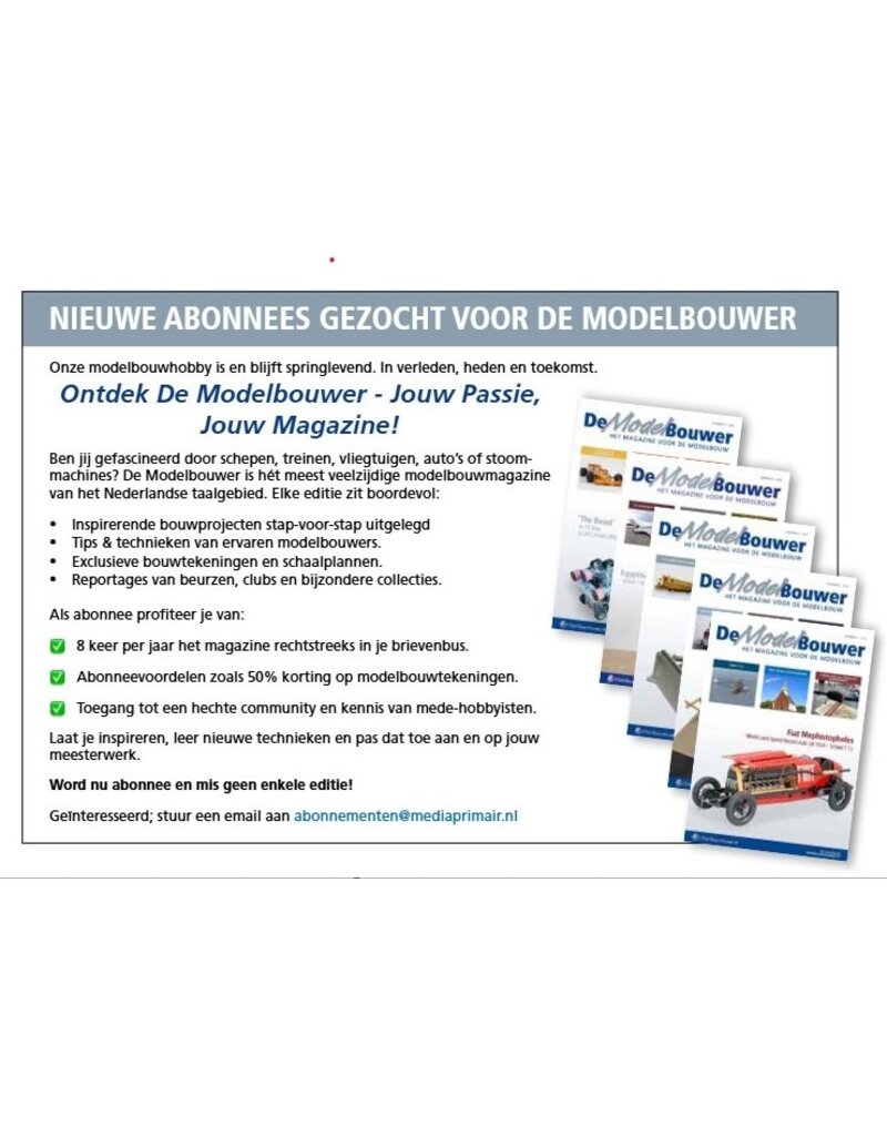 99.26.002 Abonnement (BE) "De Modelbouwer" (België)