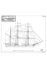 MBT "Progress", Walfänger aus New Bedford (1850) (barkgetakelt) - Bauzeichnung Maßstab 1 : 48 (10.00.001) - Digital