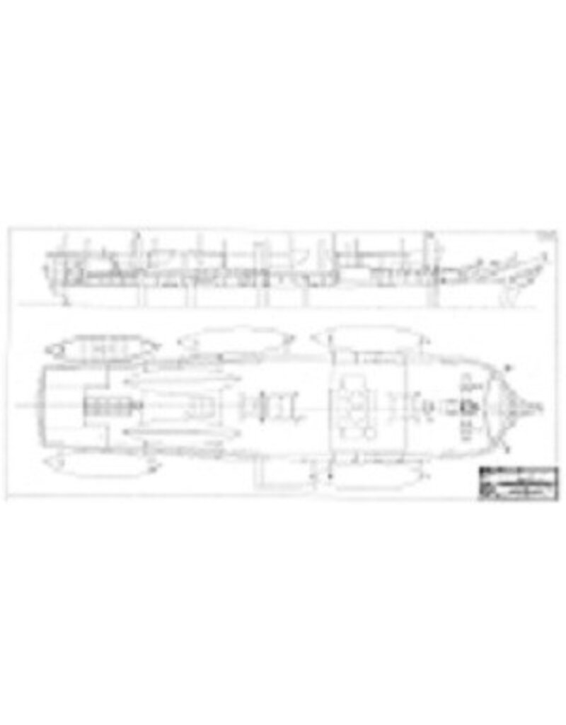MBT "Progress", Walfänger aus New Bedford (1850) (barkgetakelt) - Bauzeichnung Maßstab 1 : 48 (10.00.001) - Digital